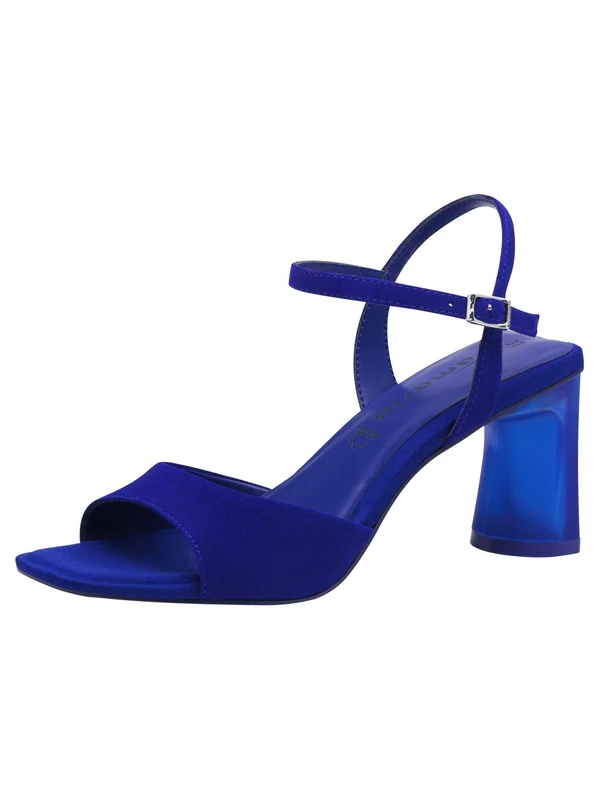 Tamaris Women's Stiletto Heel Sandals, Blue, 4 UK