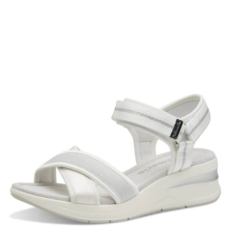 Tamaris Women's Comfortable Sandals, White, 5 UK