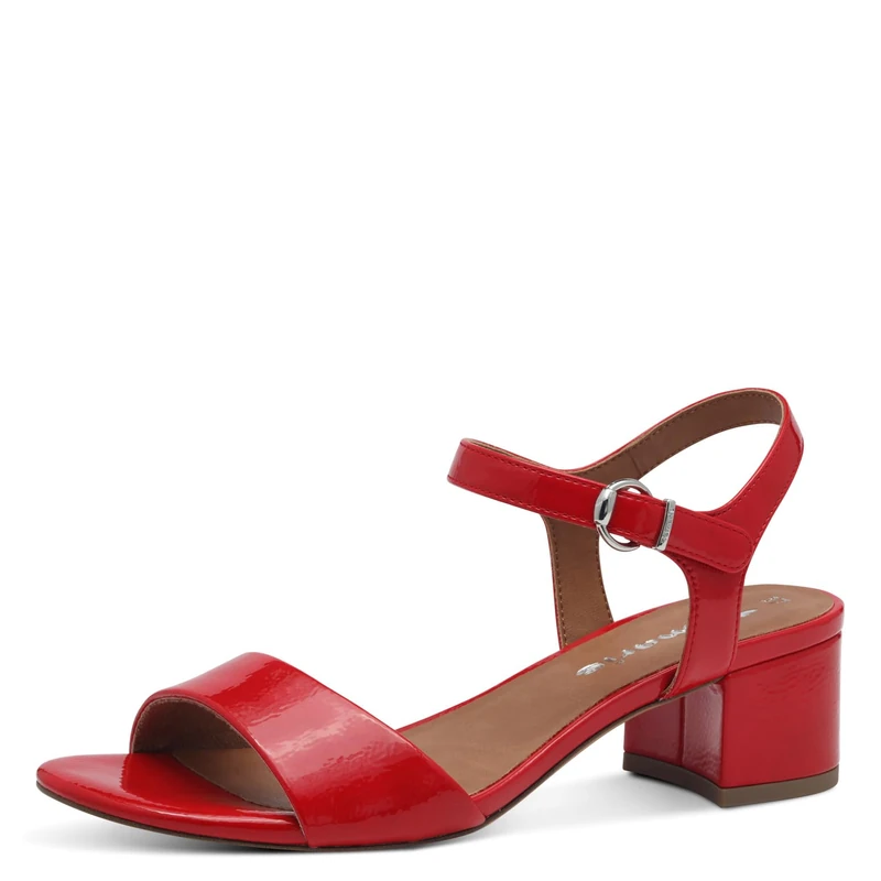Tamaris Sandals 1-28249-42 Narrow, Red patent, 7.5 UK