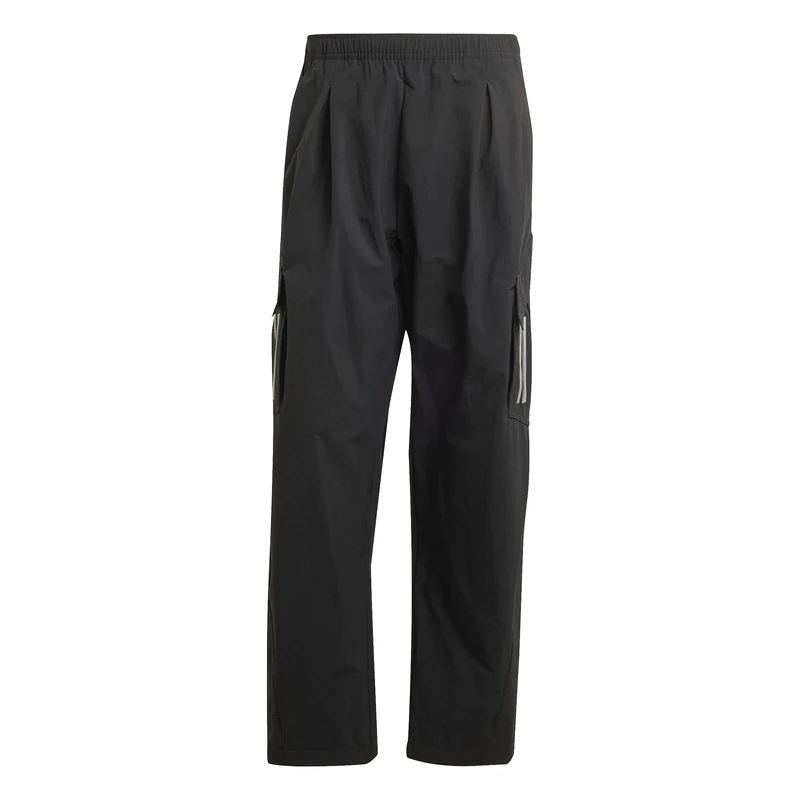 adidas Men's Mercedes - AMG Petronas Formula ONE Team Mechanics Pant Men, Black/Reflective Silver, M - Image 1