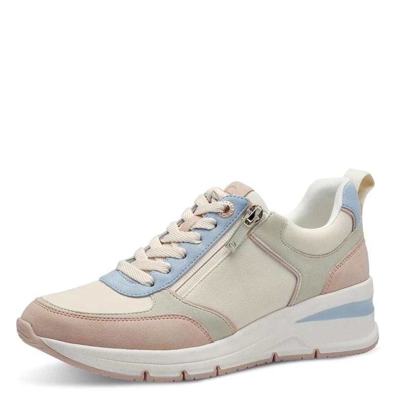 Tamaris Women's 1-23721-42 Low Top Sneaker, Lt Blue Comb, 7.5 UK