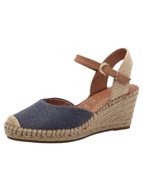 Tamaris Espadrilles 1-29610-42, Blue, 4 UK