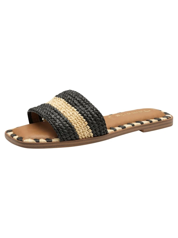 Tamaris Women's Flat Mules, Beige Comb, 3.5 UK