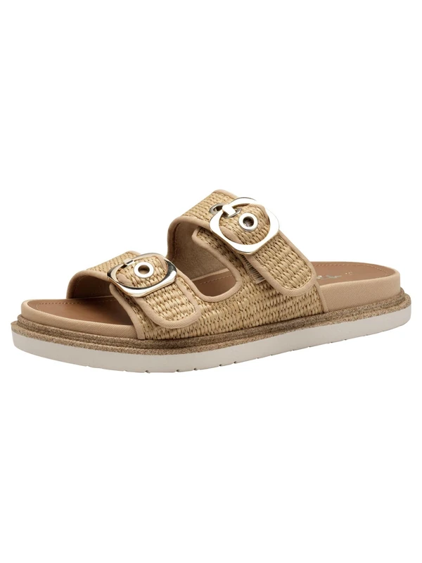 Tamaris Mules 1-27505-42 Wide, tan, 4 UK