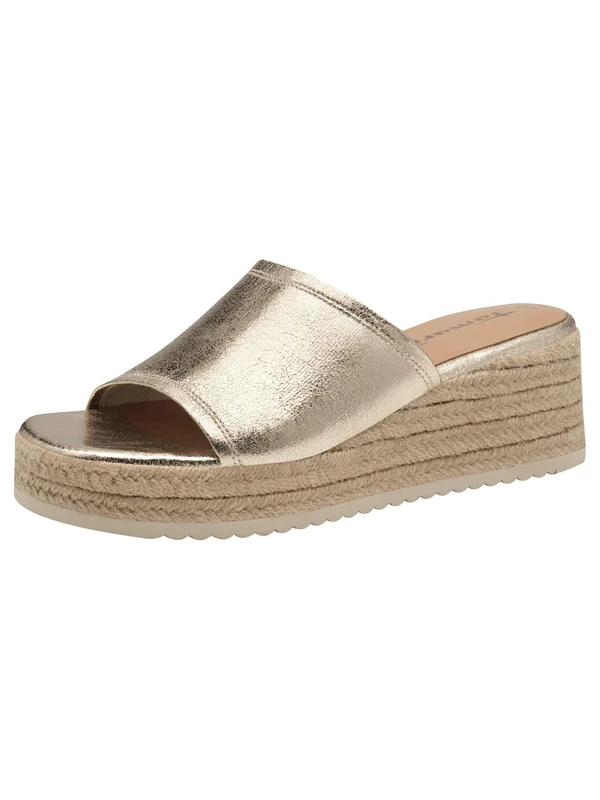 Tamaris Metallic Mules, Bronce, 6.5 UK