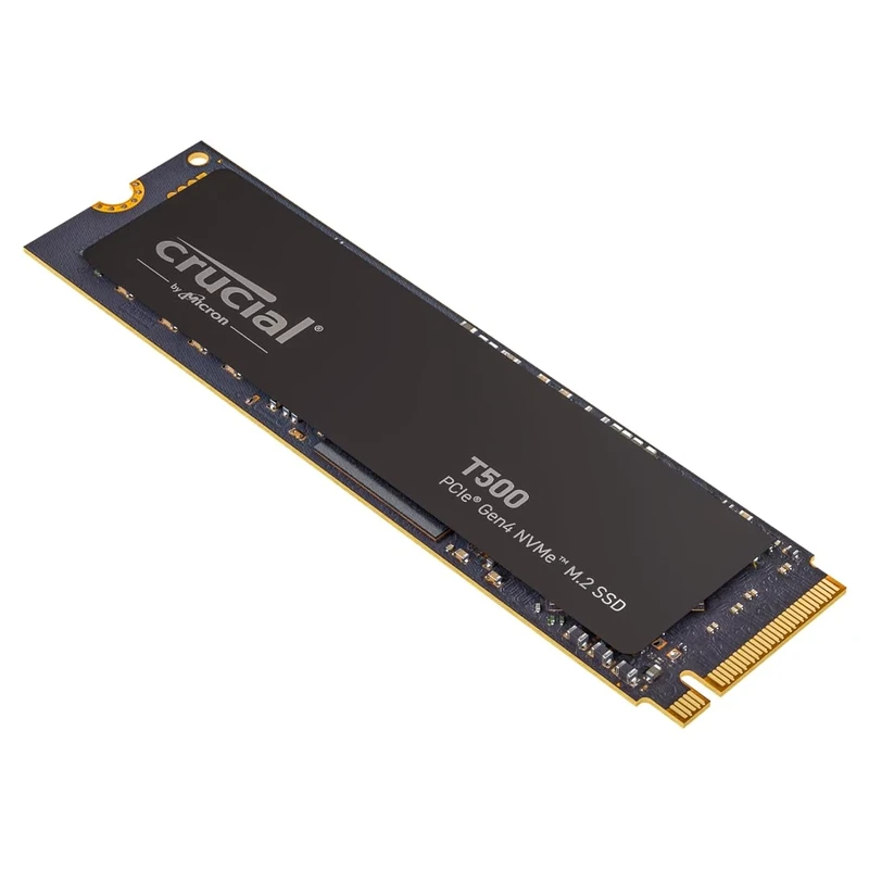 Crucial T500 4TB SSD PCIe Gen4 NVMe M.2, Up to 7000MB/s, TLC NAND, Laptop and Desktop Compatible, Microsoft DirectStorage, Solid State Drive - CT4000T500SSD3