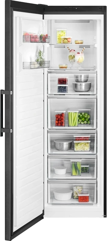AEG 7000 Series Freestanding Freezer OAG7M281EB, NoFrost Multiflow, 278 Litres, 186cm, Fast Freeze, Optimal Humidity, Stable Temperature, Electronic Control, Flexible Storage, 1860x595x650mm, Class E