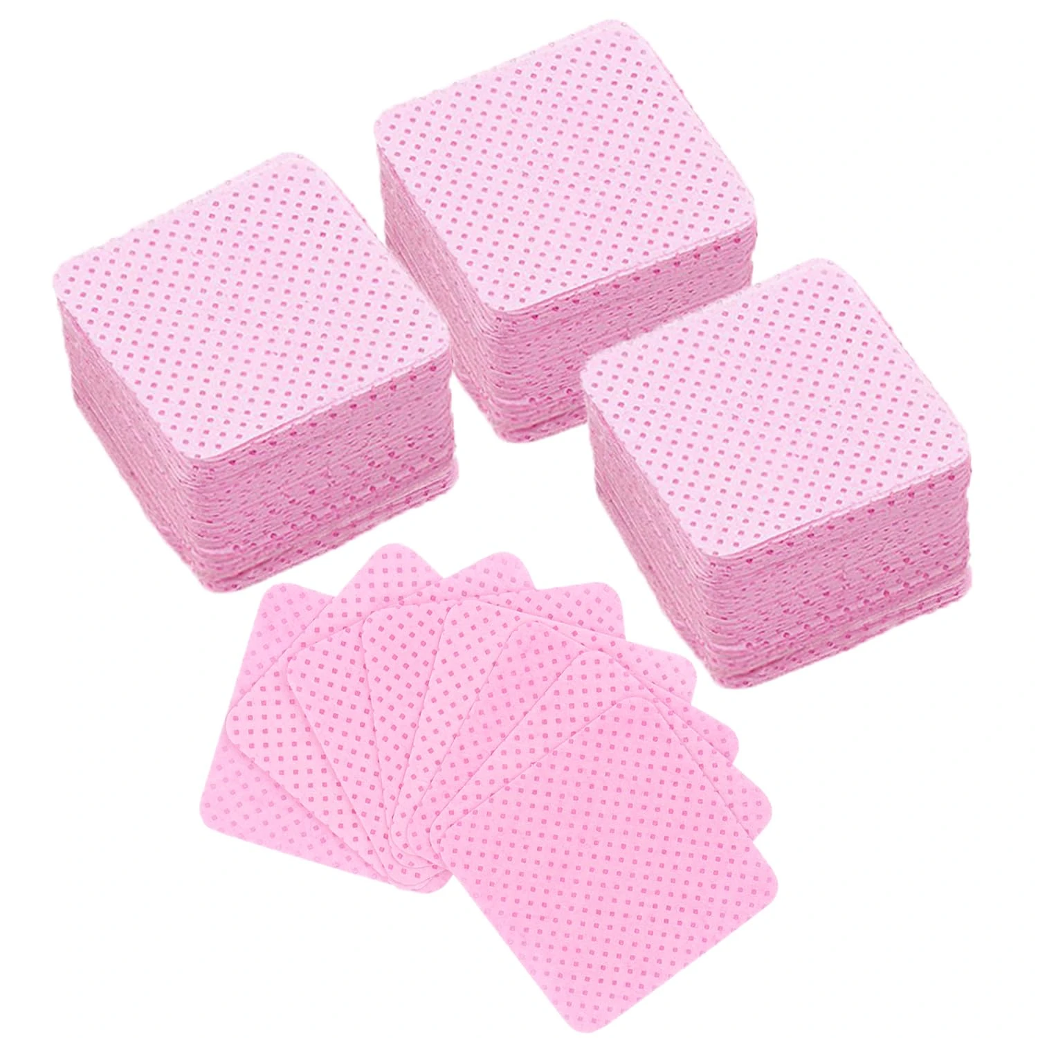 300 Pcs Lint Free Wipes for Nails - UV Gel Absorbent Remover Pads, Polish Remover Cotton Pads for DIY Nail Art