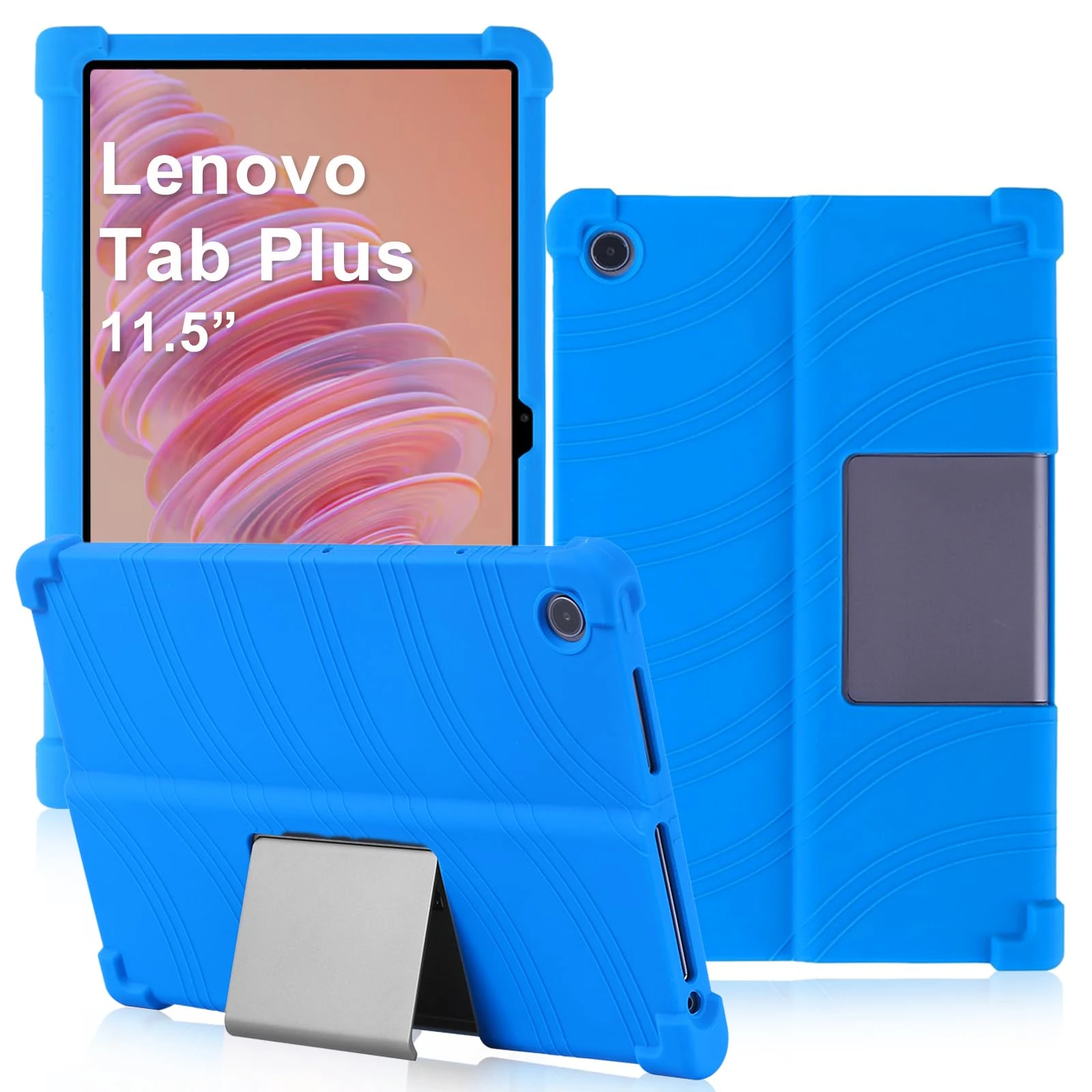 ATOOZ for Lenovo Tab Plus Case Kids (TB351FU),Soft Silicone Shockproof Case for Lenovo Tab Plus 11.5 Inch Tablet 2024 (Blue)