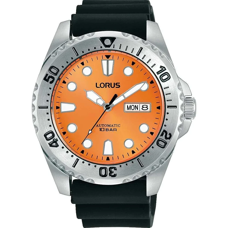 Lorus Automatic Orange Sunray ‘Power Sports’ Watch RL479BX9