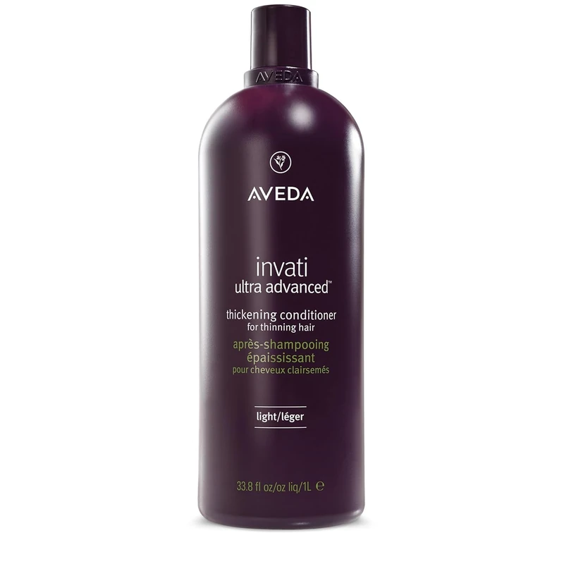 Aveda Invati Ultra Advanced Thickening Conditioner Light | Step 2 of 4 | Reduces Hair Loss by 77% | for Fine to Medium Thinning Hair Types | Normal to Oily Scalp | 96% Naturally Derived*, 1000 ml