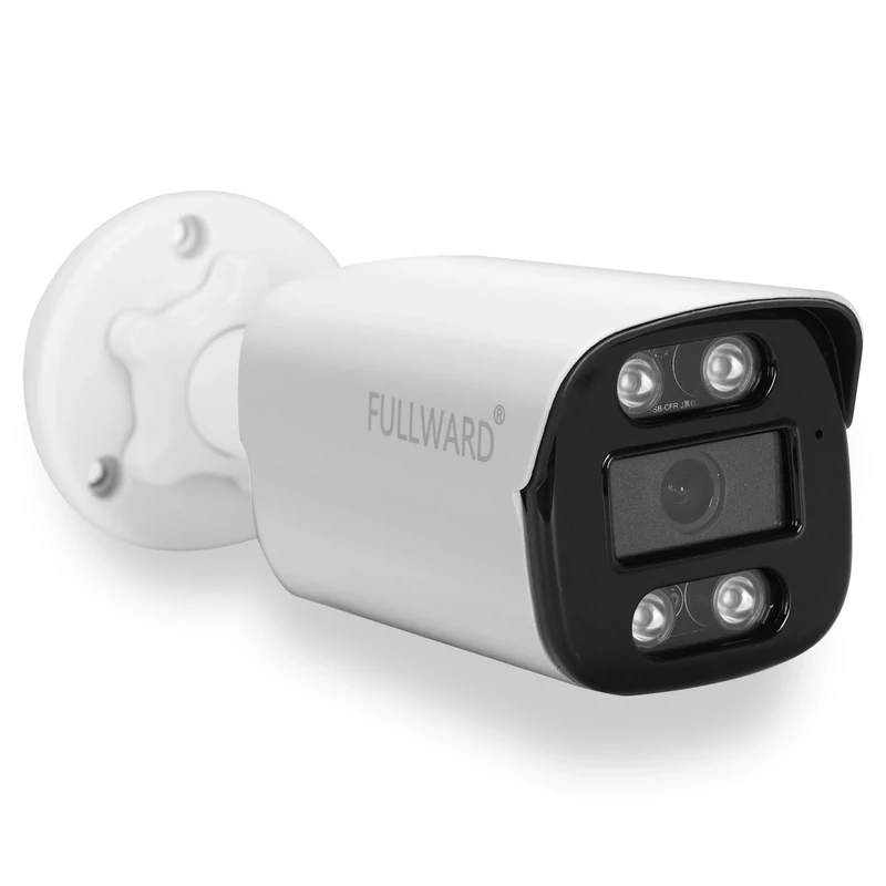FULLWARD 4K PoE Bullet Security Camera - Smart Human/Vehicle Detection, IR Night Vision, Weatherproof CCTV with Audio, Compatible with NVR
