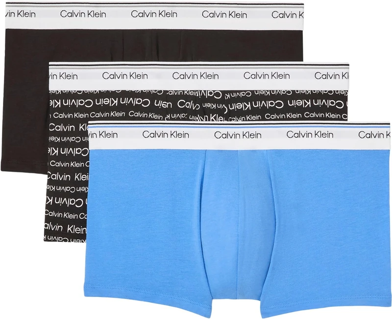 Calvin Klein Men’s 3 Pack Balance Boxer Briefs with Logo Waistband, Multicolor (Empower/Grey Heather/Black), XL