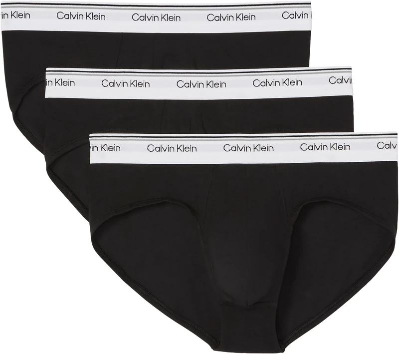 Calvin Klein HIP BRIEF 3PK Hip Brief Men's, BLACK (BLACK), S