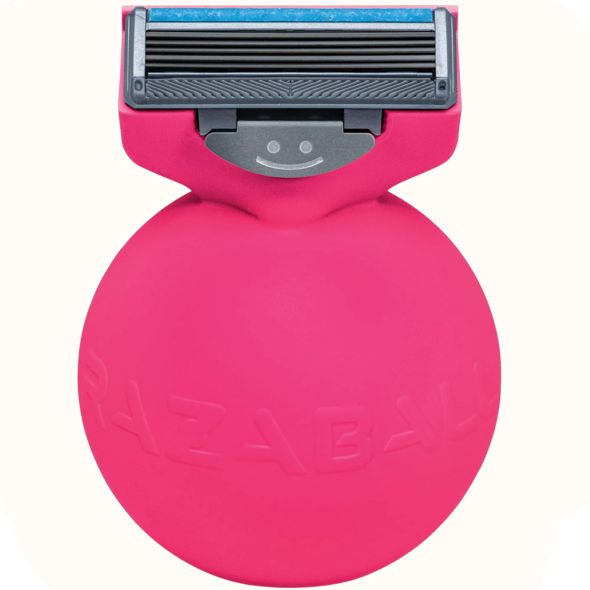 Razaball – Womens Razor + Pack of 10 Blades Reusable Ladies Safety for Shaving – Girls First Razor - Smooth Sensitive Shave for Intimate, Bikini, Pubic Hair, Leg - Pink