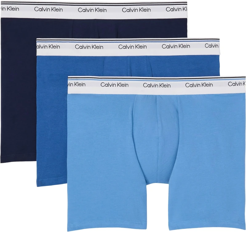 Calvin Klein Men’s 3 Pack Balance Trunks with Logo Waistband, Multicolor (Empower/Grey Heather/Black), XL