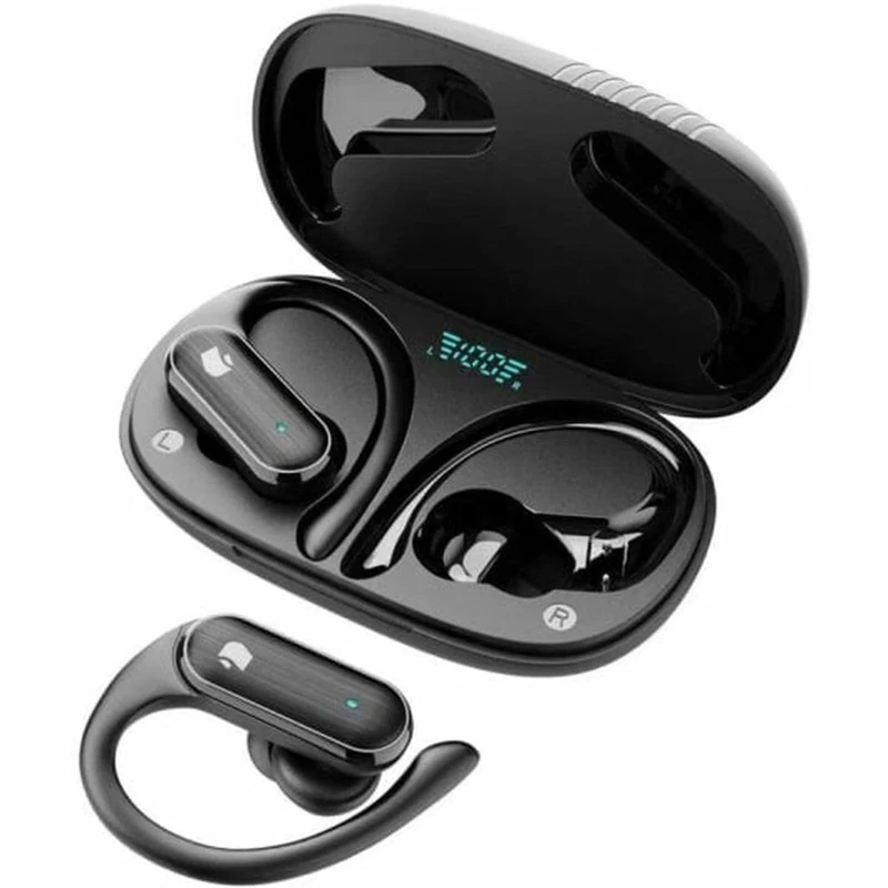 PcCom Headphones with Microphone Black