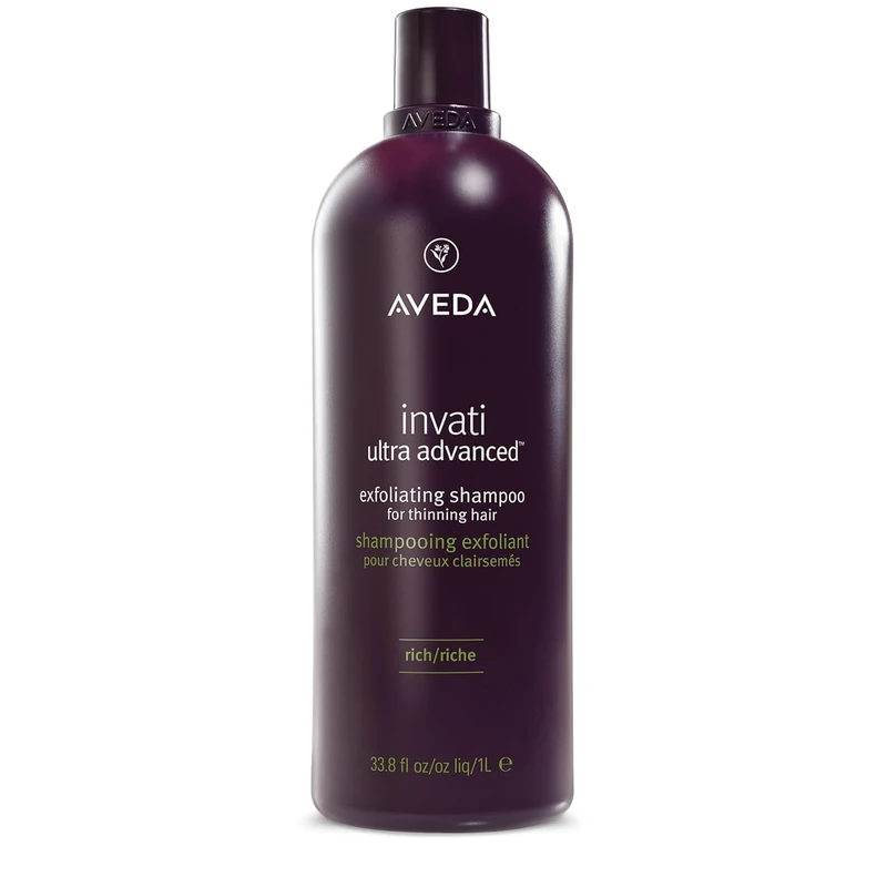 Aveda Invati Ultra Advanced Exfoliating Shampoo Rich | Step 1 of 4 | Reduces Hair Loss by 77% | for Medium to Thick Thinning Hair Types | Normal to Oily Scalp | 94% Naturally Derived*, 1000 ml