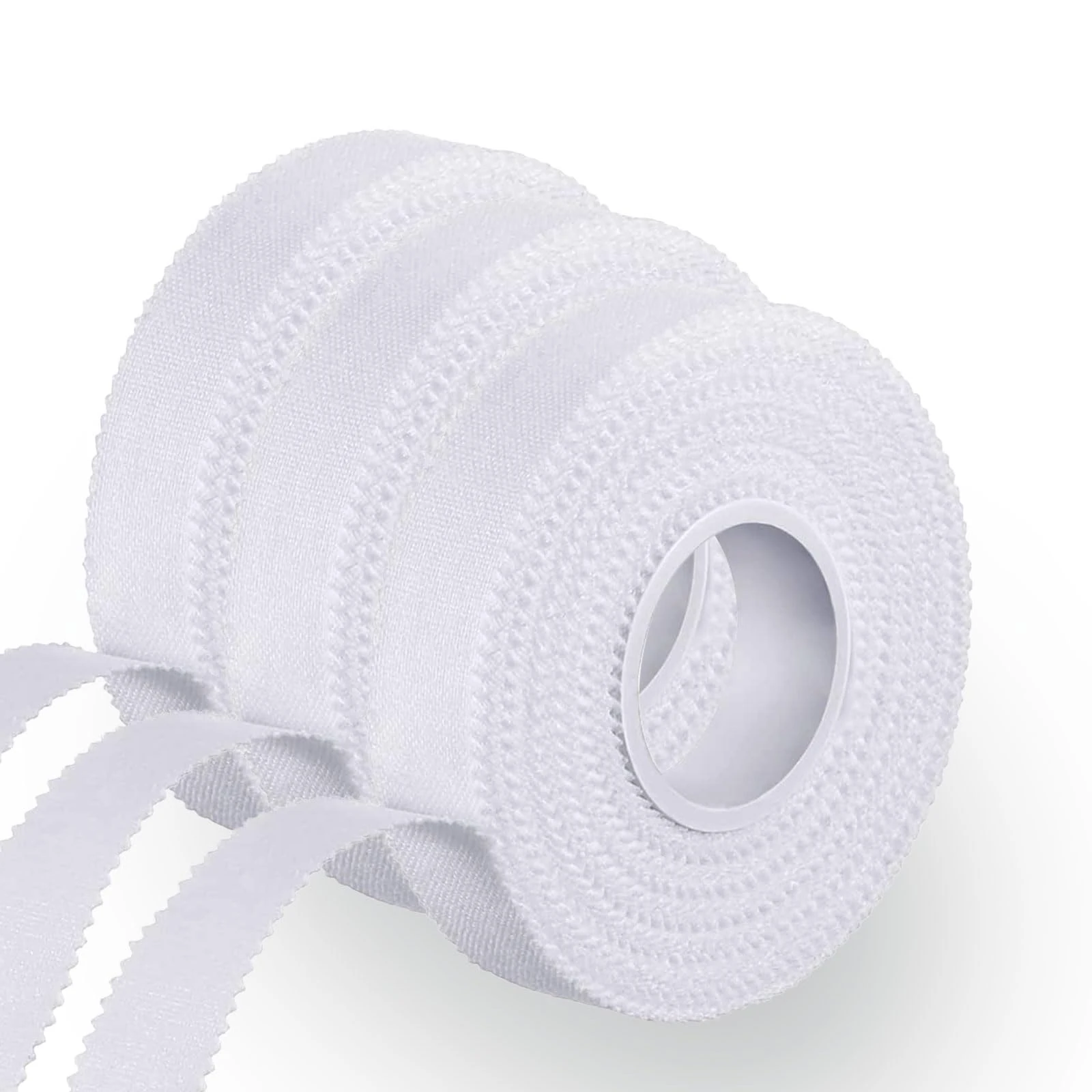 3 Rolls Zinc Oxide Tape - Breathable Fabric Strapping Tape, Wrist Finger Tape, Flexible Athletic Sports Tape for First Aid Sports, Adhesive Cohesive Bandage for Wrist Finger Wrap Blister Prevention