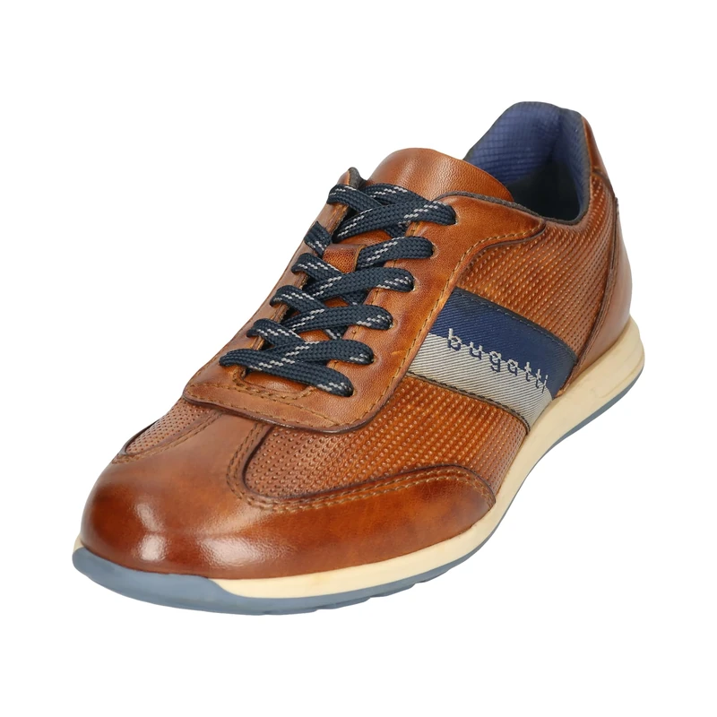 bugatti Men's Business Shoes, Men's Lace-Up, Interchangeable Footbed, Cognac 6300, 13 UK