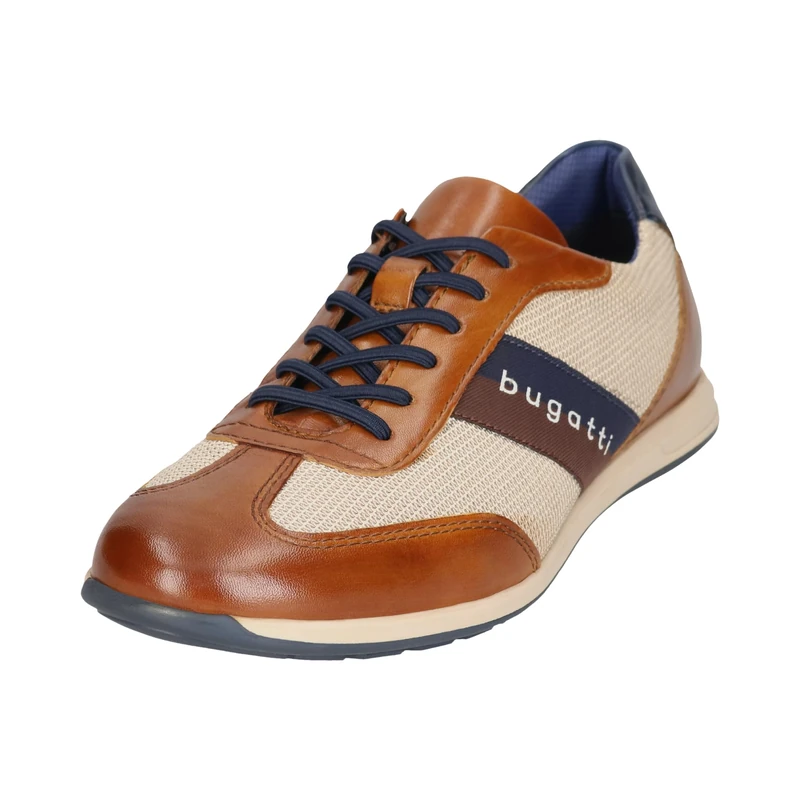 bugatti Men's 311-A9Q05 Lace-Up Shoes, 46 EU, Cognac Beige, 12 UK