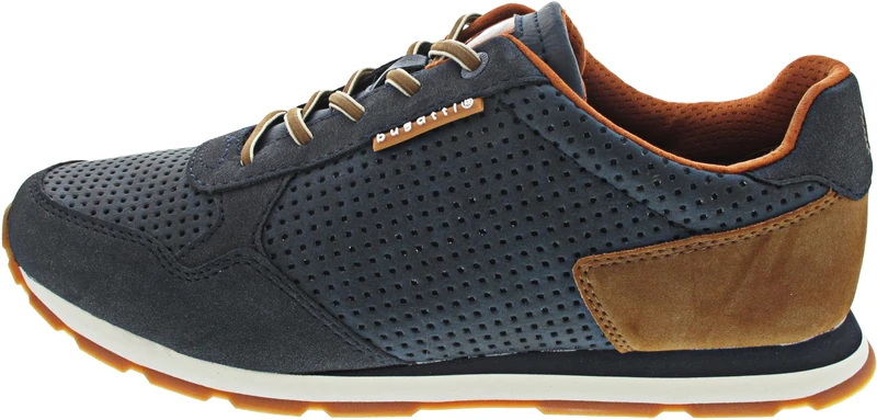 bugatti Men's Lace-Up Shoes in Blue, darkblue, 43 EU