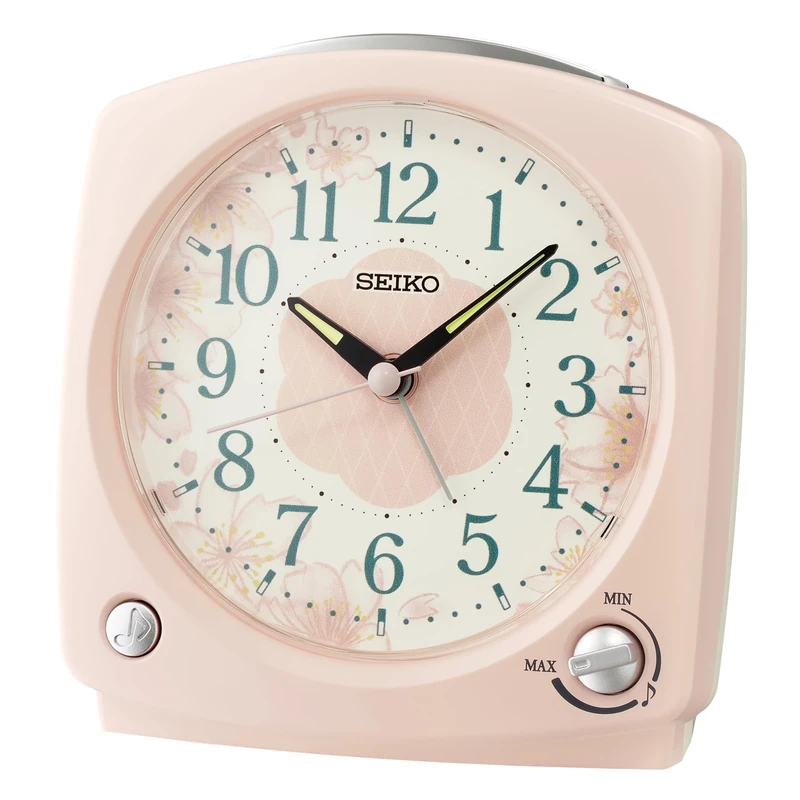 Seiko Clocks Alarm Clock, Pink, Standard