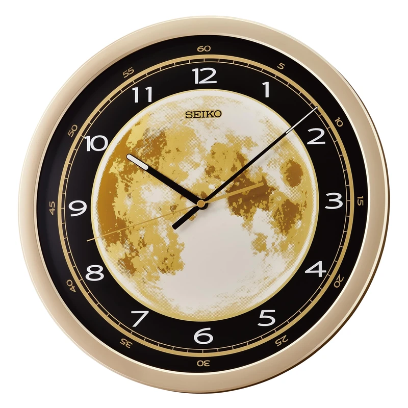 Seiko Clocks Wall Clock, White, Standard