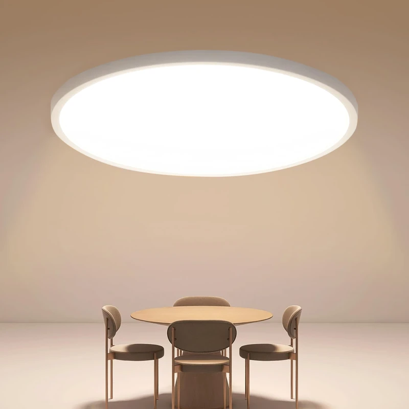 Osairous LED Flush Mount Ceiling Light 36W, 16" Ultra Thin Lighting Fixture, 3980 LM Flat Round Ceiling Lamp, 3000K Warm Light Lamps for Living Room, Bedroom, Hallway