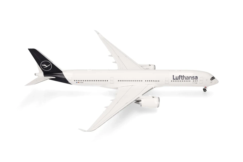 Herpa Aircraft model Lufthansa Airbus A350-900 - D-AIXT "Leipzig", miniature scale 1:200, collectible, model without stand, plastic