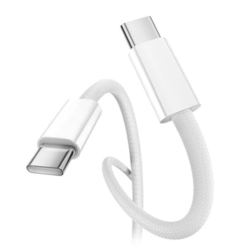 Nebite USB C to USB C, Type C Cable Fast Charging Cable 60W for iPhone 16 15 Pro Max/Plus,Galaxy S24 S23 Ultra, Pixel 7, Switch, MacBook Pro M3, iPad Air 5 (1M)
