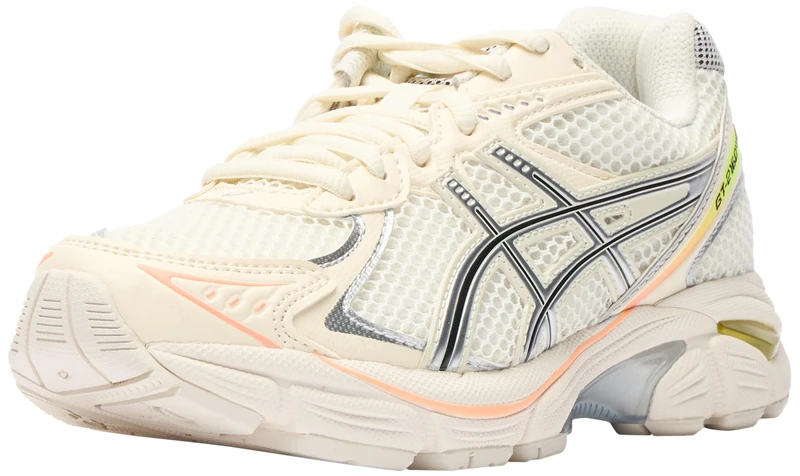 ASICS Men's GT-2160 Paris Sneaker, Cream/Safety Yellow, 7 UK