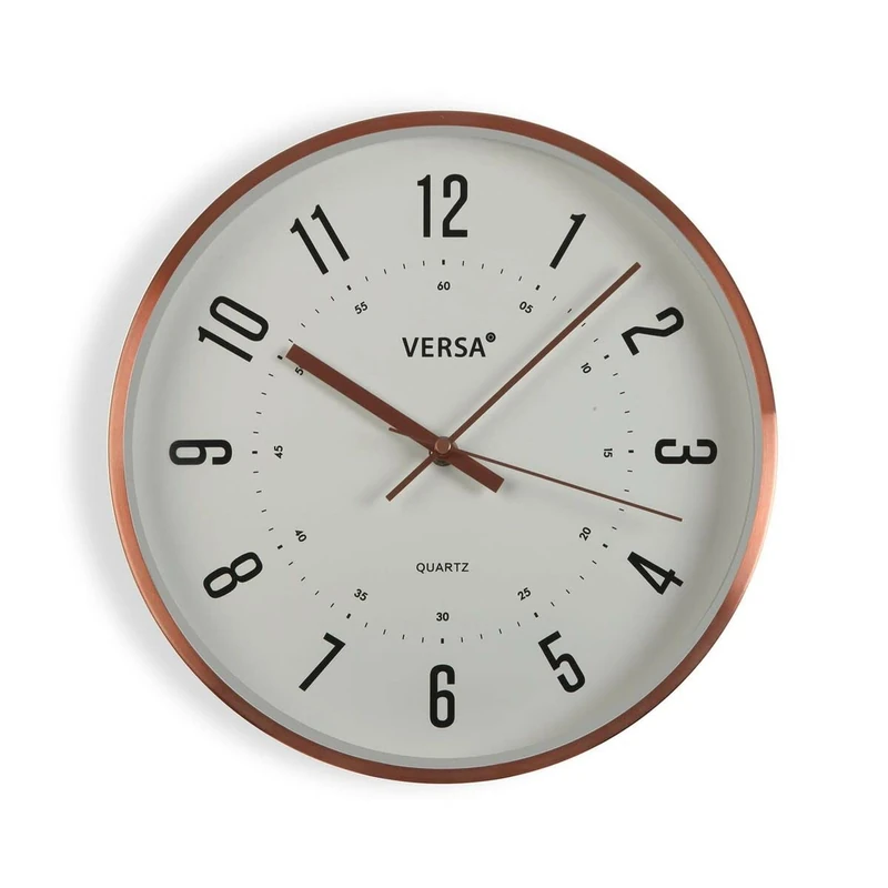 Versa Wall Clock Gold Metal Aluminium (4.2 x 30.5 x 30.5 cm) - Image 1
