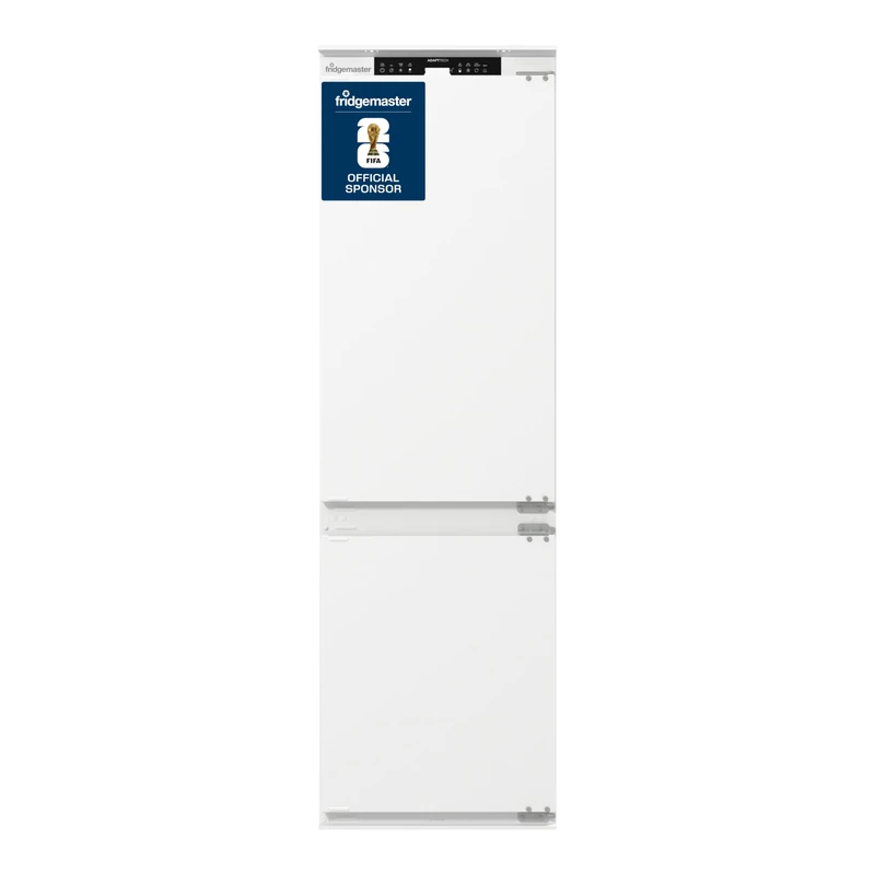 Fridgemaster MBC55252NE Built in Fridge Freezer, Dual cooling system, Convert function, Electronic touch control, E rated, 54.5D x 54W x 177.2H cm, White
