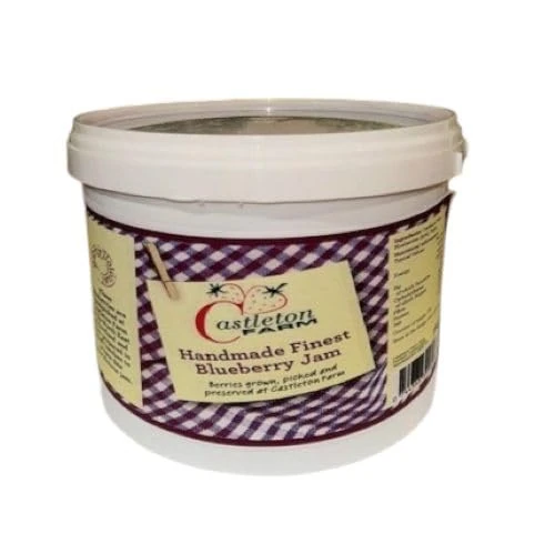 Castleton - Blueberry Jam (3kg Tub), Made in Small Batches from Our Scottish Handpicked Berries, with No Artificial Colours, Flavours or Preservatives