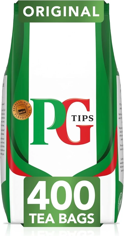 PG Tips Original Black Tea Bags Bulk Flavourful & Full-bodied Perfect Flavour Release 400 Plant Based Biodegradable Teabags