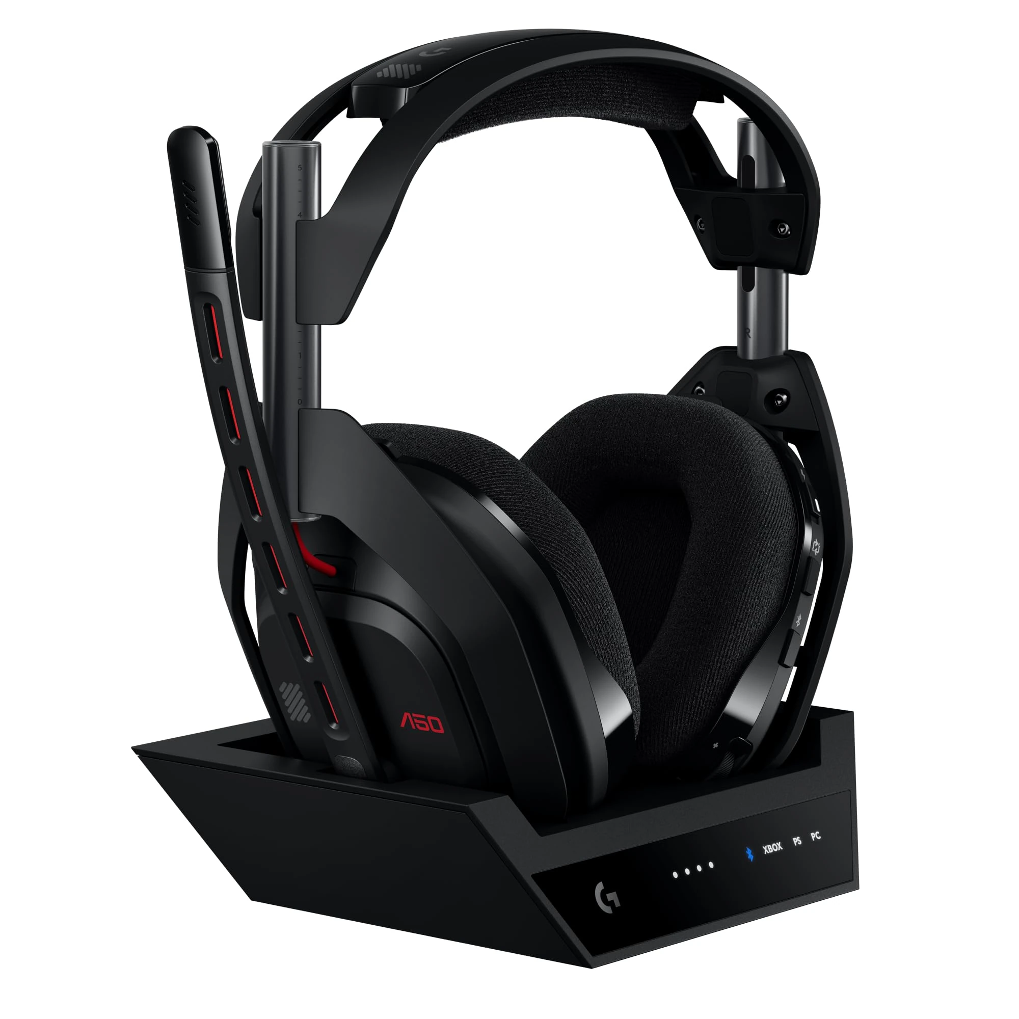 Logitech G Astro A50 LIGHTSPEED Wireless Gaming Headset + Base Station (Gen 5), PRO-G GRAPHENE, 3-System Switching, USB-C to Xbox, PS5, PC/Mac or Nintendo Switch & Switch 2, Bluetooth - Black