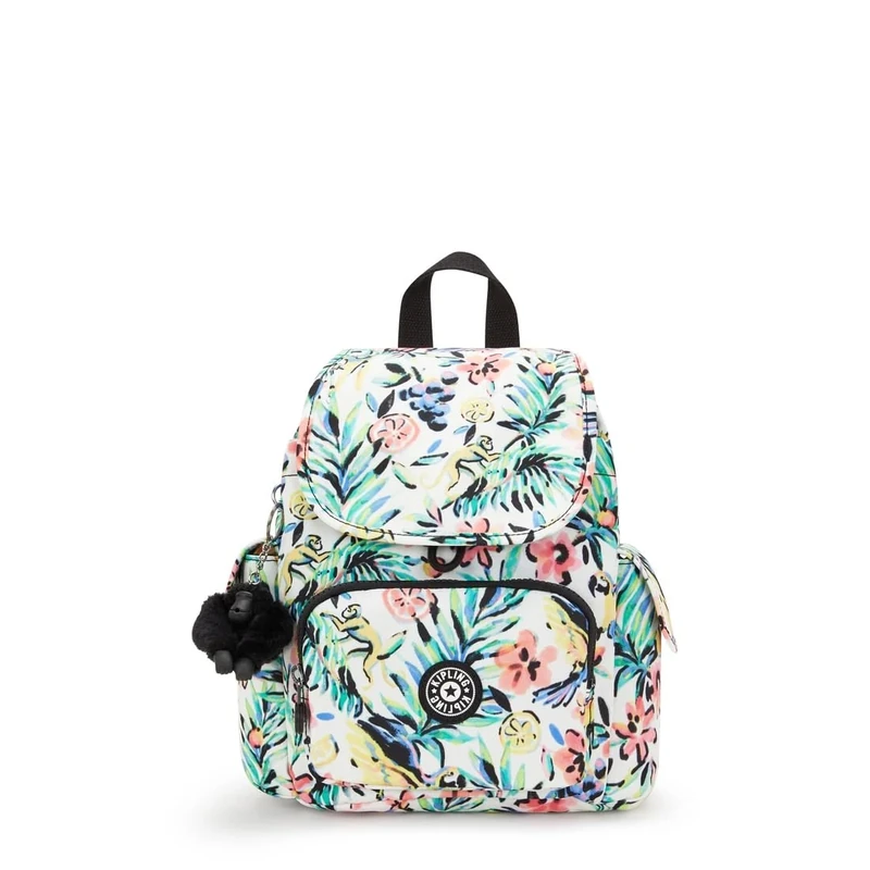 Kipling CITY PACK MINI Small backpack, Cocktail Floral (Orange)