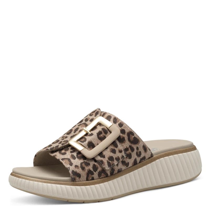 Jana Women’s Mules with Buckle Vegan, Leopard, 5 UK