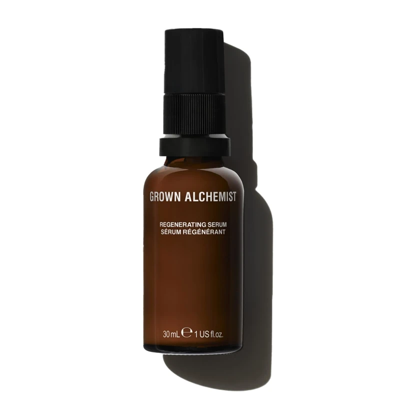 Grown Alchemist Regenerating Face Serum - Anti Aging Serum with Peptides, Proteins, Plant Collagen for Anti Wrinkle, Moisturising, Organic Face Brightening Serum - Hydrating Antioxidant Serum 30ml