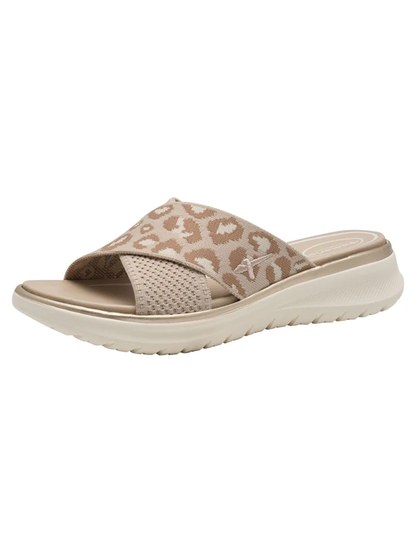 Tamaris Comfort Women’s Mules with Chunky Sole Vegan, Leopard, 6,5 UK