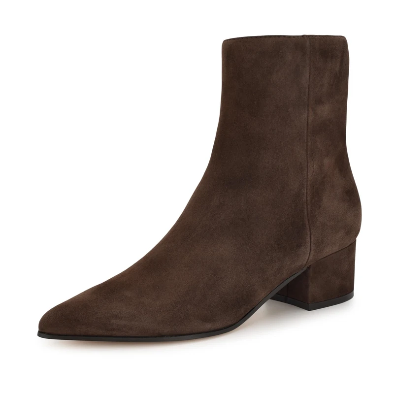 Nine West Women's Maribu Ankle Boot, Dark Brown Suede 200, 5 UK - Image 1