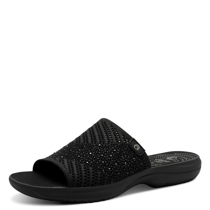 Jana Coshy Women’s Mules Summer Comfortable, Black, 4 UK