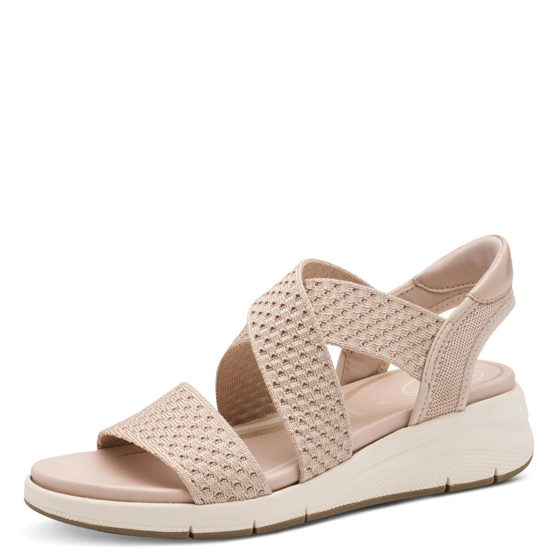 Tamaris Comfort Women’s Flat Slip-On Sandals Vegan, Rose, 8 UK