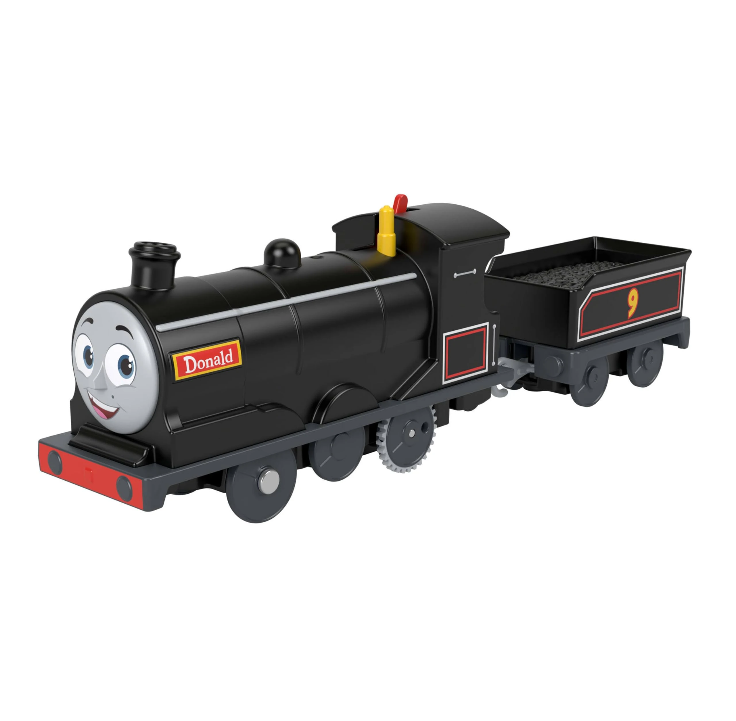 Thomas & Friends Motorized Toy Train Donald Battery-Powered Engine with Cargo Car for Preschool Kids Ages 3+ years, JBW21