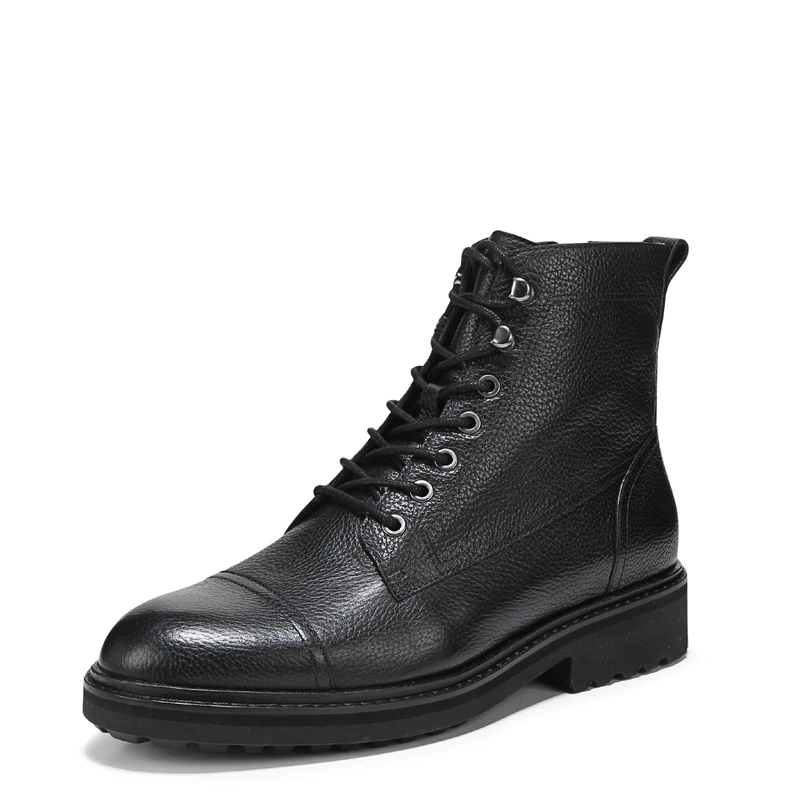 Vionic Men's Livermore Oxford Boot, Black Leather, 6 UK