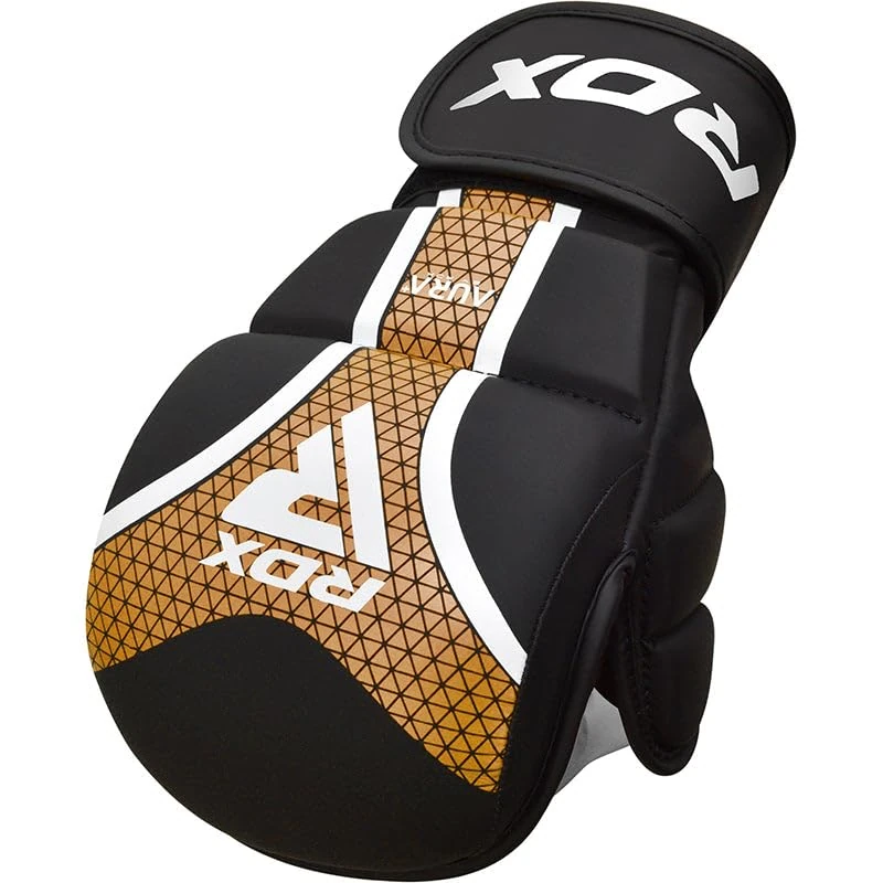 RDX Grappling Gloves Shooter Aura Plus T-17 (Gold Medium)
