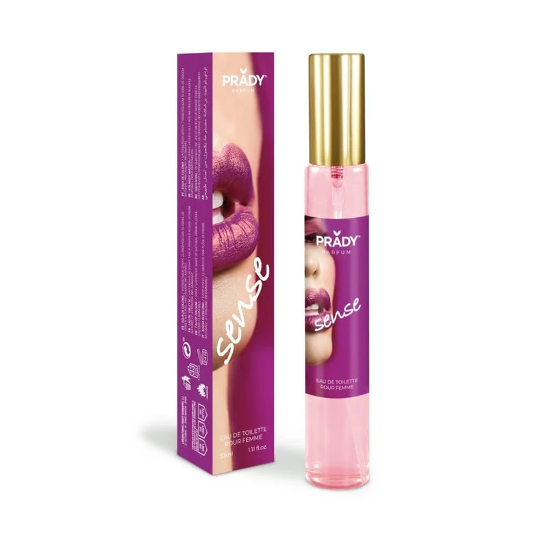 Prady – Eau de Toilette Sense 33ml – Modern and feminine fragrance with soft floral notes – Long-lasting and elegant aroma – Compact format for daily wear – Signature scent with personality - Image 1
