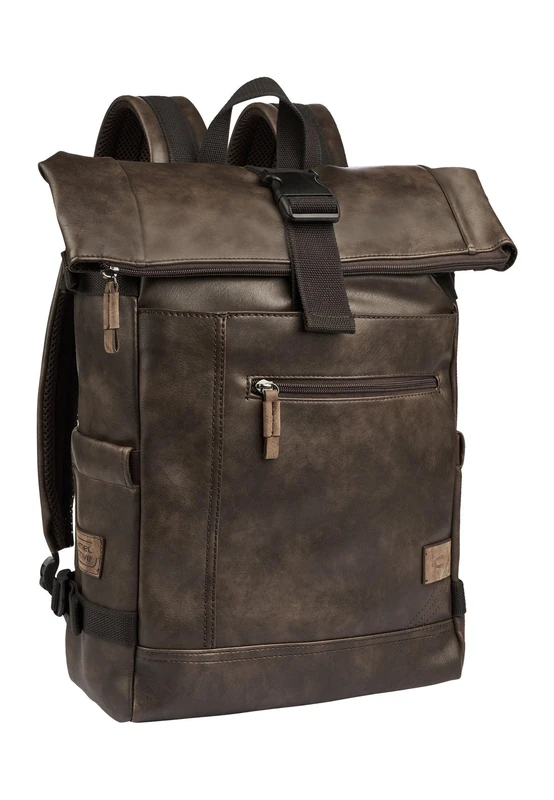 camel active Laos Men's Rolltop Backpack 21 L Brown, brown, L, Classic