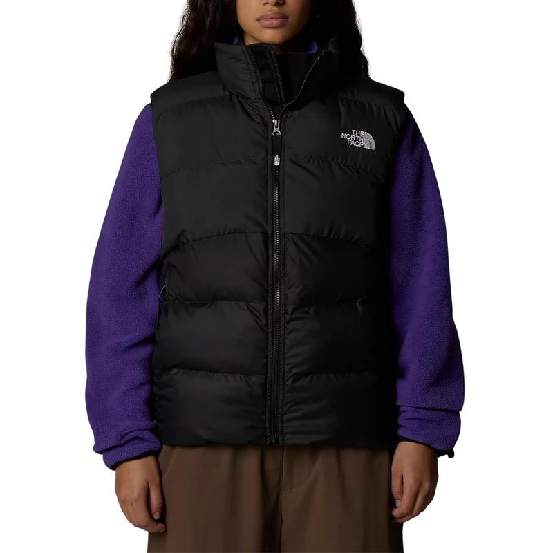 The North Face Women's Saikuru Vest, Tnf Black/Asphalt Grey, XL